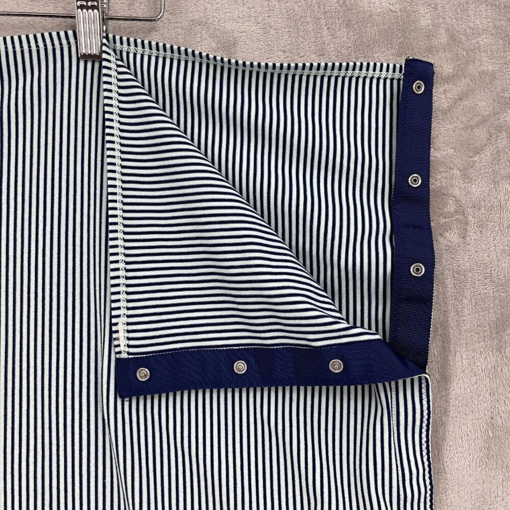 Lululemon Vinyasa Scarf Hyper Stripe Sea Mist Hero Blue Stripe Wrap Stretch Snap - Picture 2 of 7